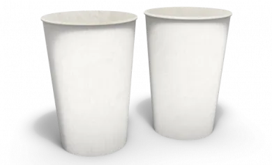 Copo de Papel Biodegradável Sem Impressão 440ml Sem Verniz 8,5x11cm - Sem Impressão