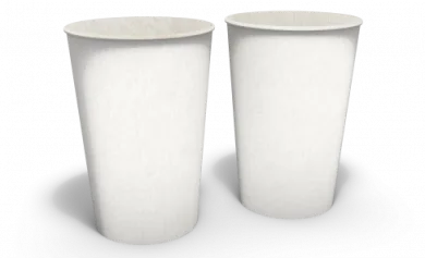 Copo de Papel Biodegradável Sem Impressão 440ml Sem Verniz 8,5x11cm - Sem Impressão