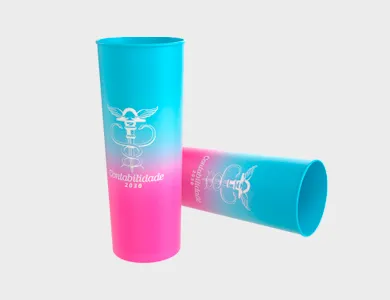 Copo Long Drink Dêgrade 350ml - 1 Cor de Impressão - 1x1