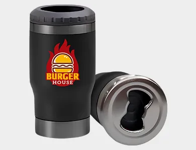 Copo Térmico 420ml com Porta Long Neck Impressão DTF - 4x4