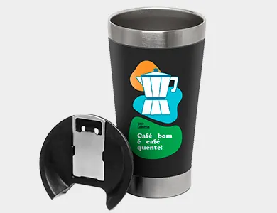 Copo Térmico em Aço Inox 473ml Impressão DTF - 4x0