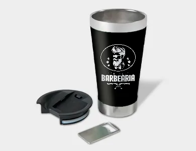 Copo Térmico Personalização 4x10cm em Aço Inox 473ml  Gravação a Laser - 1x0