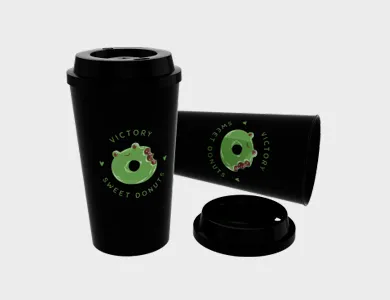 Copo Twister com Tampa Café 575ml - 1 Cor de Impressão - 1x1