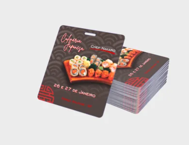 Credencial com Furo Presilha Supremo 300g Sem Verniz 9x15 cm - 4x0