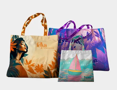 Ecobag em Microfibra com Alça Personalizada 40x50cm - 4x0