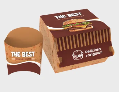 Embalagem de Pipoca Supremo 300g Sem Verniz 5,2x5,2x9,9cm - 4x0