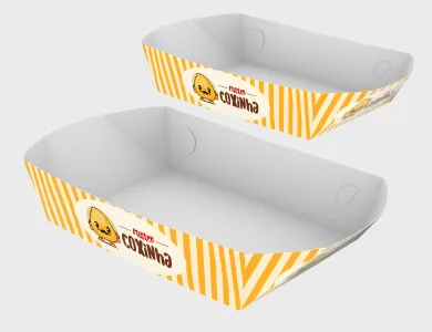 Embalagem Multiuso Bandeja Supremo 300g sem Película Antigordura 19,5x13x6,5cm - 4x0