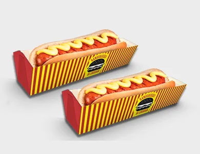 Embalagem para Cachorro Quente/Hot Dog Supremo 300g Sem Verniz 18,5x6x4cm - 4x0