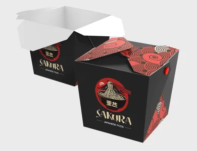 Embalagem para Hambúrguer Papel Alimentício 270g com Película Antigordura 9,5x9x4cm - 4x0