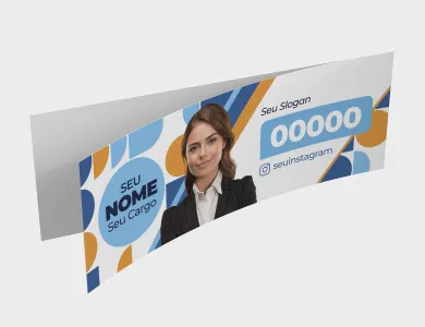 Adesivo Político de Parachoque em Vinil 11x30 - 4x0