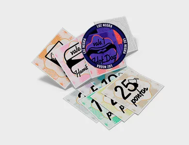 Ficha de Segurança Papel Filigranado 120g 4,2x3,7 cm - 4x0