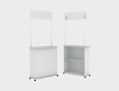 Balcão Promocional em MDF Grande SEM IMPRESSÃO (L) 84cm x (P) 40cm x (A) 90cm - Sem Impressão
