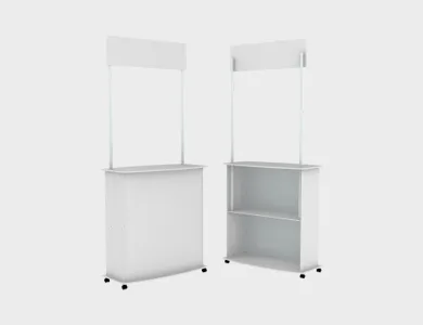 Balcão Promocional em MDF Grande SEM IMPRESSÃO (L) 84cm x (P) 40cm x (A) 90cm - Sem Impressão