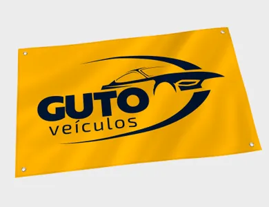 Bandeira em Tecido Gabardine com Ilhós por m² - 4x0