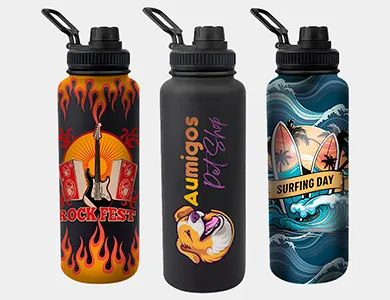 Garrafa de Alumínio Line 750ml Impressão Colorida UV 360º Sem Verniz - 4x0