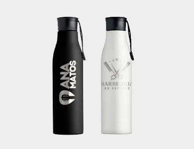 Garrafa Inox Noir 800ml Gravação a Laser - 1x0