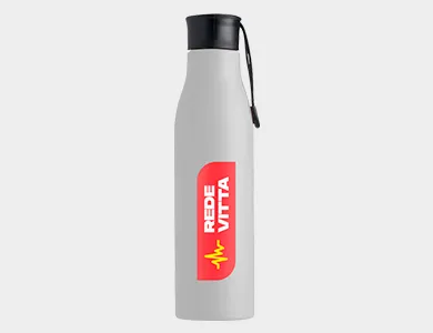 Garrafa Inox Noir 800ml Impressão DTF - 4x0