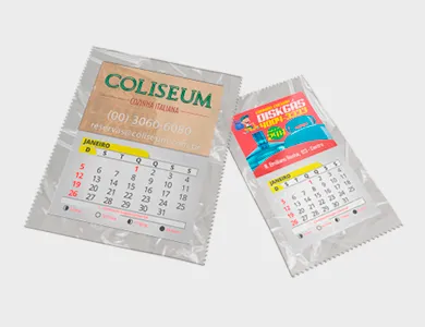 Ímã de Geladeira com Faca Padrão e Bloco de Calendário 2027 Embalado Individualmente Supremo 8x5cm - 4x0
