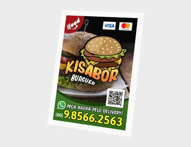 Ímã de Geladeira Promocional com Bordas Brancas e Embalado Individualmente 7x5cm - 4x0