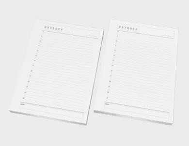 Miolo de Agenda A6 Sulfite 75g PB - Modelo Permanente 2027 - 1x1