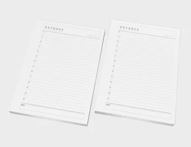 Miolo de Agenda A6 Sulfite 75g PB - Modelo Permanente 2027 - 1x1