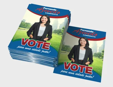 Panfleto Político Couchê 90g Sem Verniz 10x21cm - 4x4