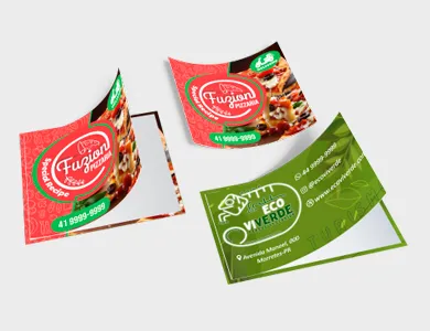 Adesivo de Papel Quadrado 5x5cm - 4x0