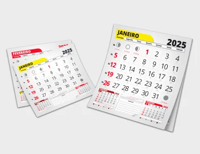Bloco de Calendário 2027 para Folhinha Simples 18x15,5 cm - Não Informado