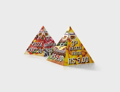Pirâmide Couchê 300g Verniz Total Frente 11x14cm - 4x0