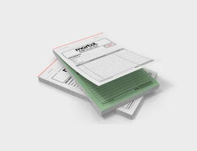 Bloco/Talão Numerado Autocopiativo com 2 vias 10x15cm - 1x0
