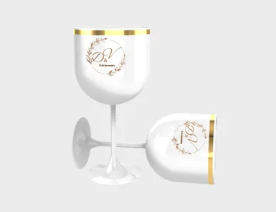 Taça de GIN com Borda Metalizada 650ml - 1 Cor de Impressão - 1x0