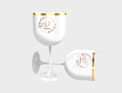 Taça de GIN com Borda Metalizada 650ml - 1 Cor de Impressão - 1x0