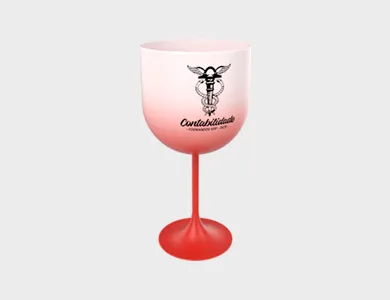 Taça de GIN Degradê 650ml - Impressão Colorida - 4x0
