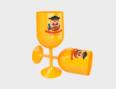 Taça de Vinho 290ml - Impressão Colorida - 4x0