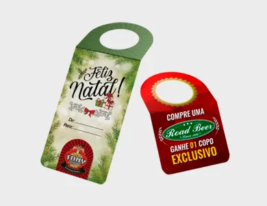Tag para Garrafa Couchê 300g Verniz Total Frente 5,5x14,8cm - 4x4