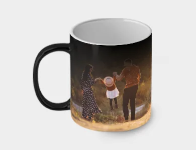Caneca de Porcelana Mágica Semi-Brilho Personalizada em Sublimação - 325ml - 4x0