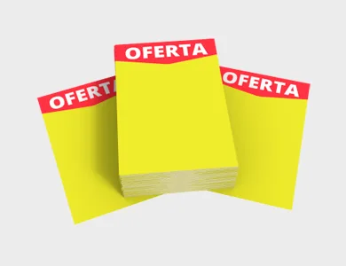 CAR005 - Cartaz Promocional com Arte Pronta Supremo 300g Sem Verniz 29,7x42cm - 4x0
