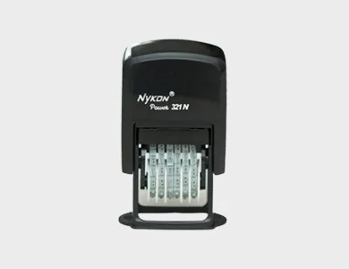 Carimbo Numerador SEM PERSONALIZAÇÃO Nykon ® 321 N 5x25mm - Sem Impressão